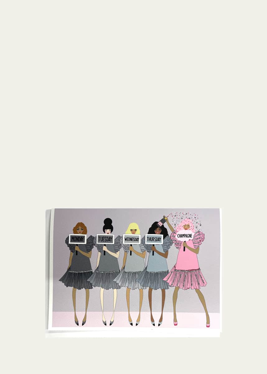 Verrier Thank God It's Champagne Card