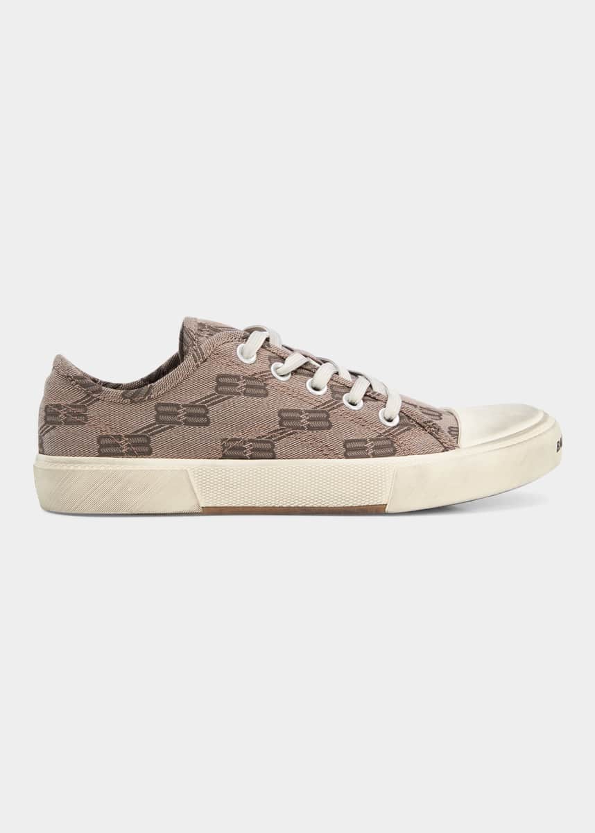Louis Vuitton Brown Leather Striped Chunky Sneakers It 39.5 | 9.5