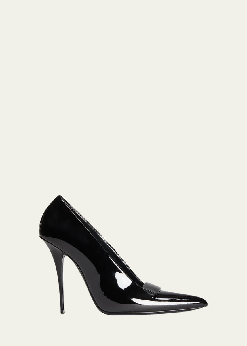 Saint Laurent Patent Buckle Stiletto Pumps