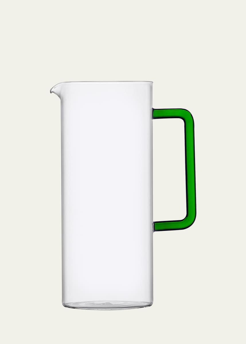 ICHENDORF Tube Color Jug with Green Handle