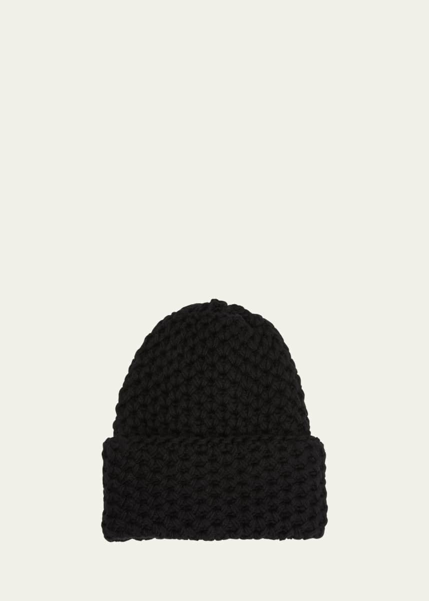 Inverni Cashmere Honeycomb Knit Beanie