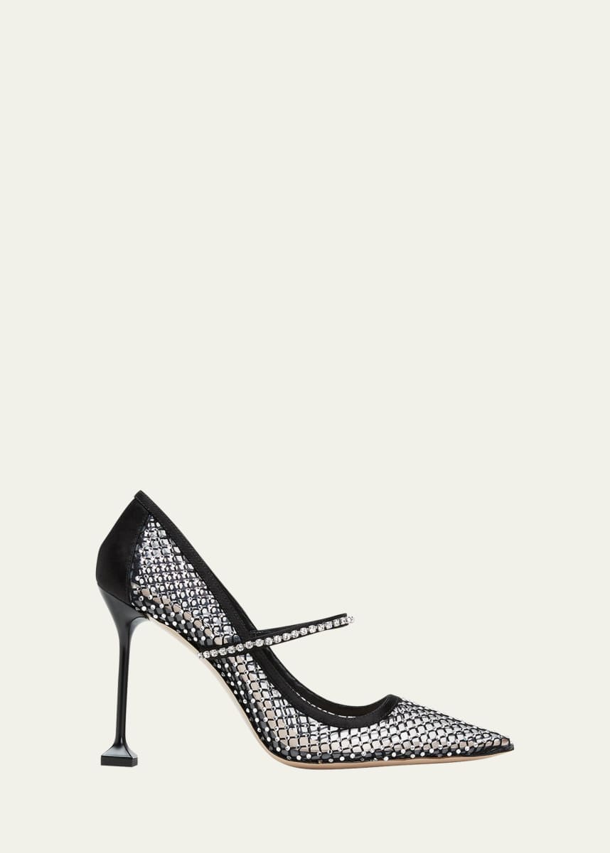 Crystal Covered Pointy Toe Pump, AVRIL, Pre Fall 17