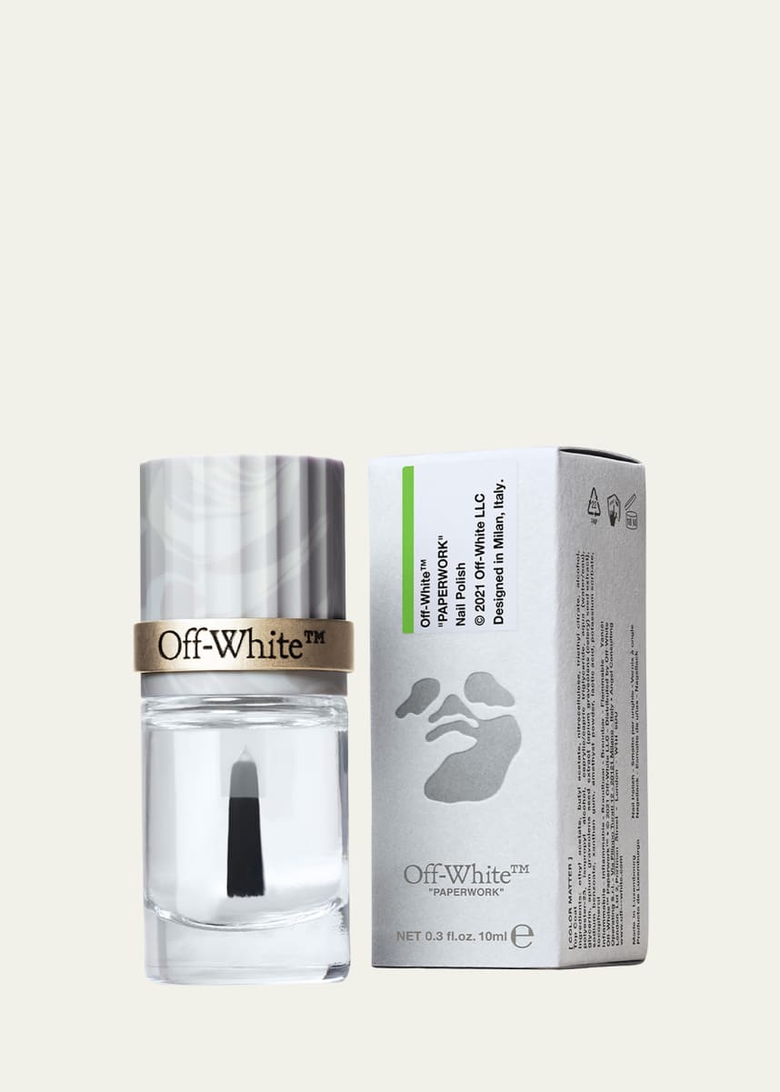 Off-White Paperwork Color Matter Top Coat Nail Polish