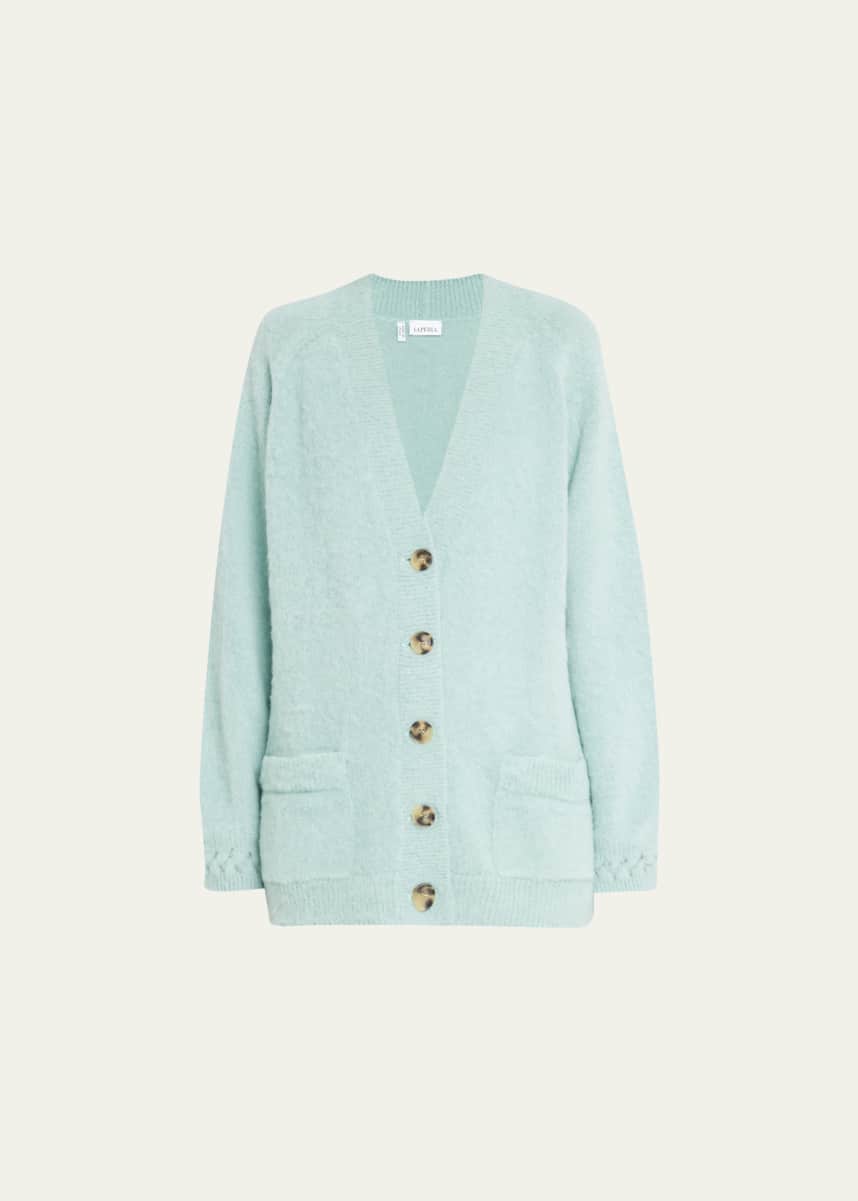La Perla Button-Down Alpaca-Blend Cardigan
