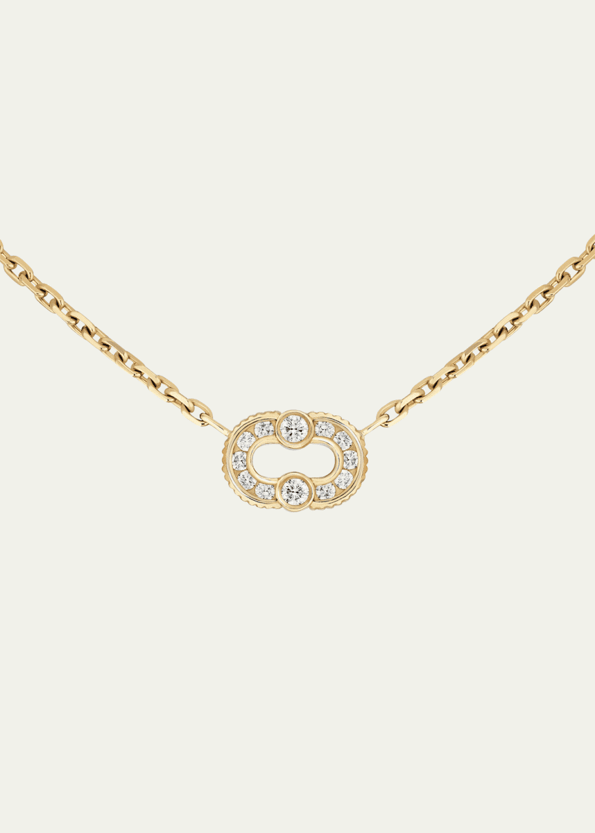 Viltier Magnetic Diamond Necklace in 18K Yellow Gold