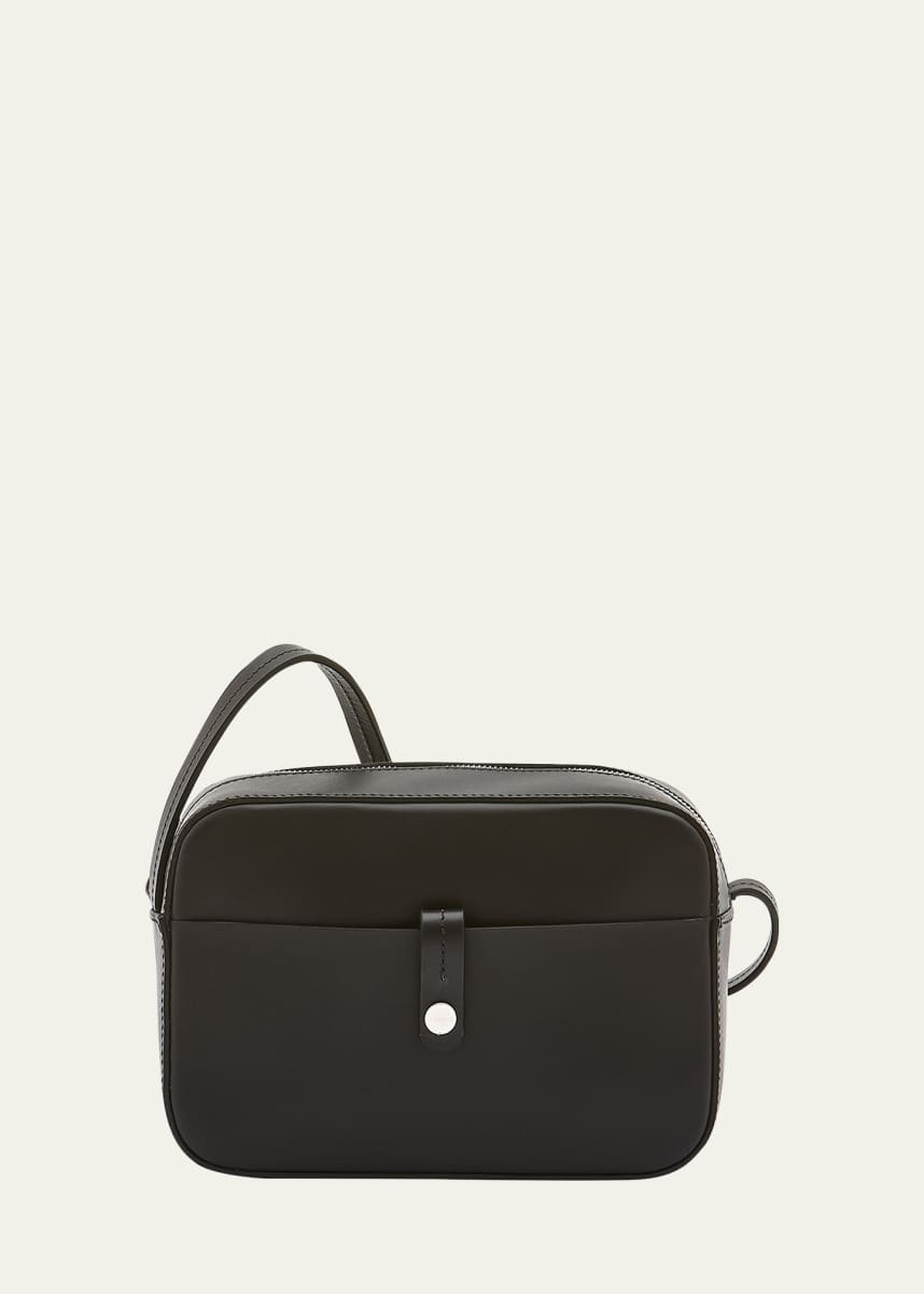Il Bisonte Tondina Leather Camera Crossbody Bag