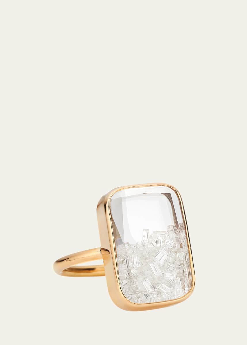 Moritz Glik Ten Fourteen Kaleidoscope Shaker Ring with Diamonds