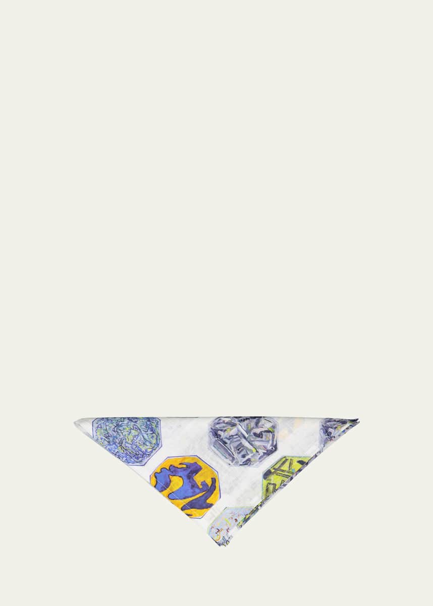 Luisa Longo Medallions Large Napkin, 20"Sq