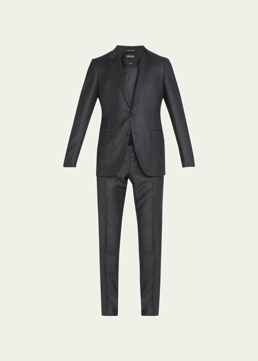 ZEGNA Men's Trofeo Tonal Plaid Suit
