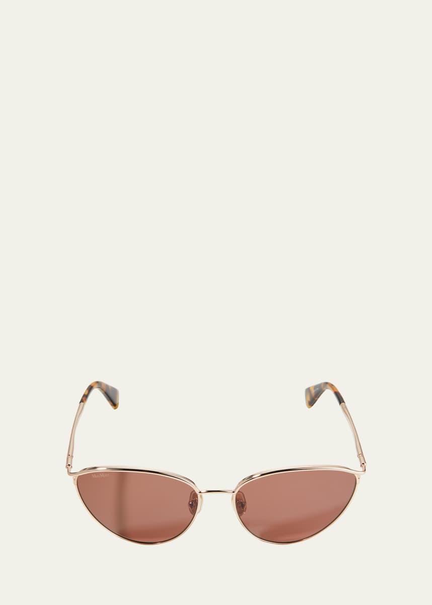 Max Mara Cat-Eye Metal Sunglasses