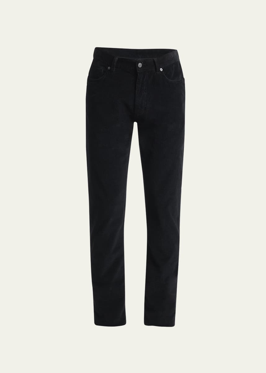 ZEGNA Men's Cotton-Cashmere Corduroy 5-Pocket Trousers
