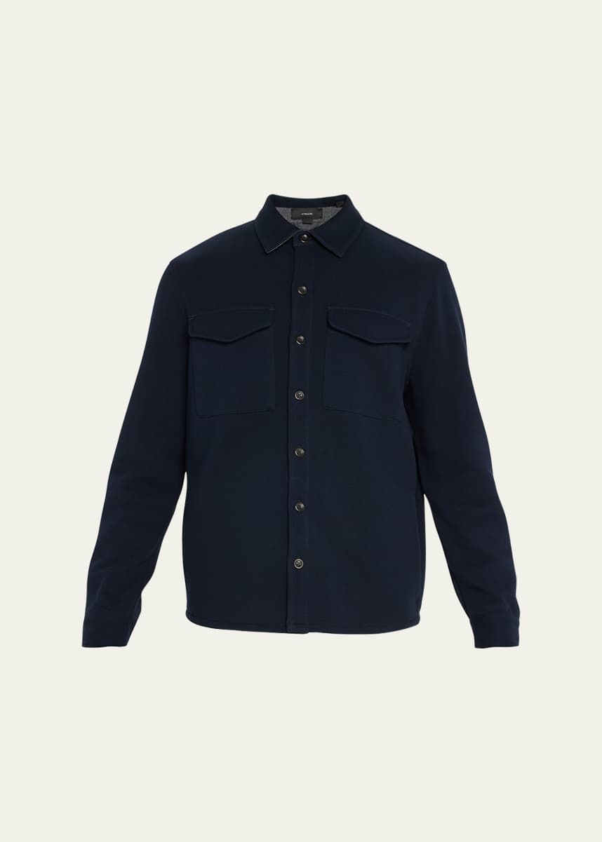 Vince Men's Solid 4-Pocket Shirt Jacket