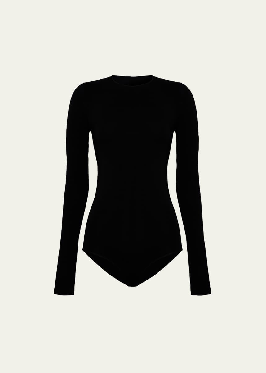 Wolford Long-Sleeve Crewneck Bodysuit