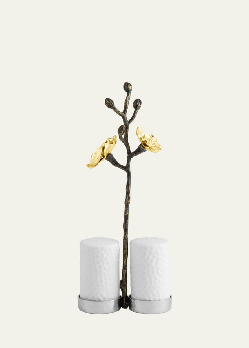 Michael Aram Gold Orchid Salt and Pepper Set