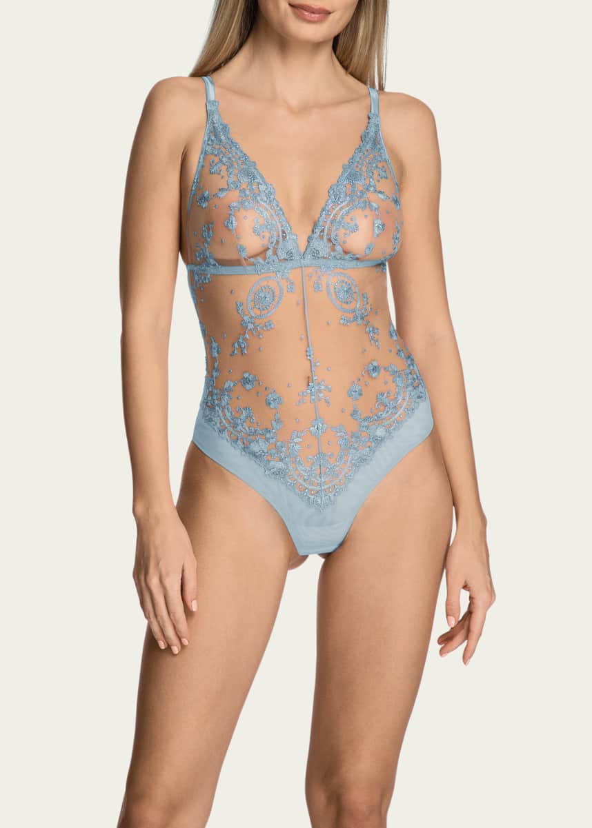I.D. Sarrieri Sheer Lace Bodysuit