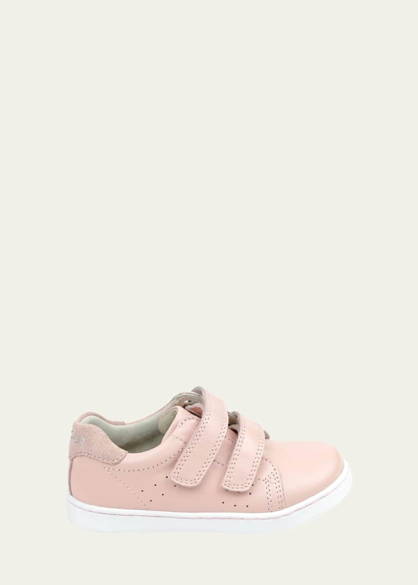 L'Amour Shoes Girl's Kenzie Leather Sneakers, Baby/Toddlers/Kids