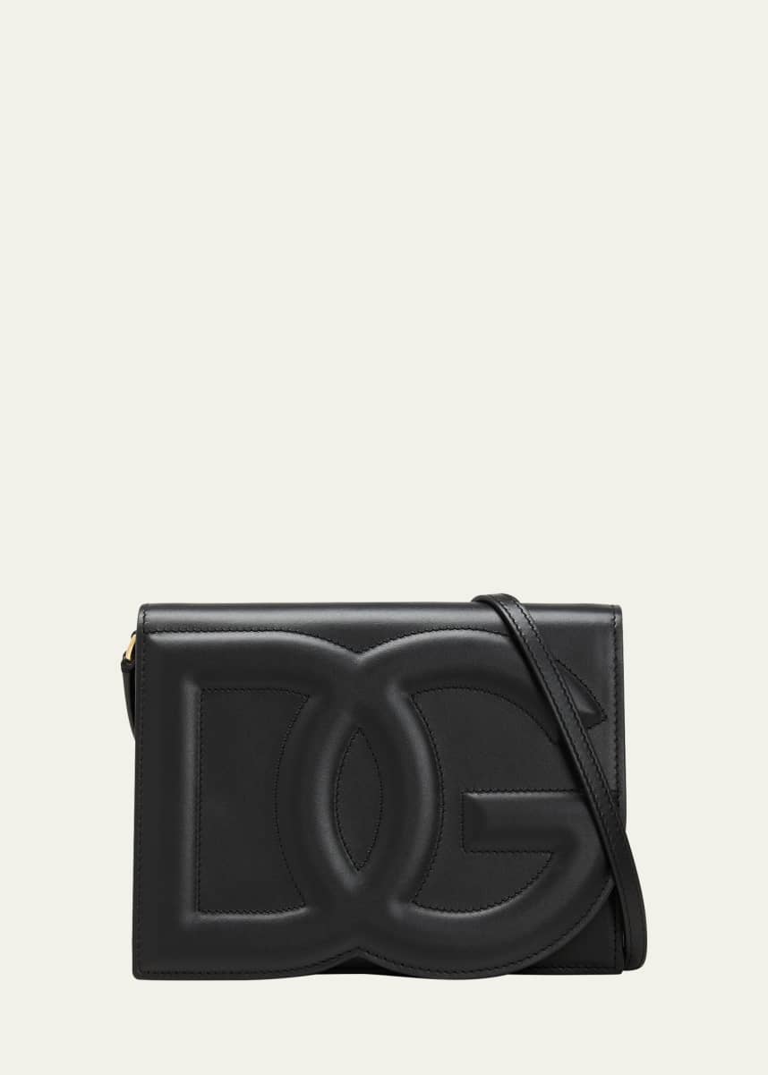 Dolce&Gabbana DG Logo Flap Leather Shoulder Bag