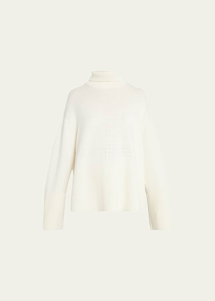 Toteme Turtleneck Wool Cotton Sweater