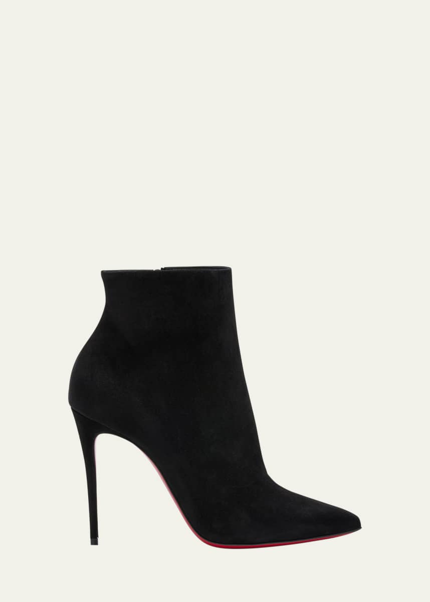 Christian Louboutin So Kate Suede Red Sole Booties