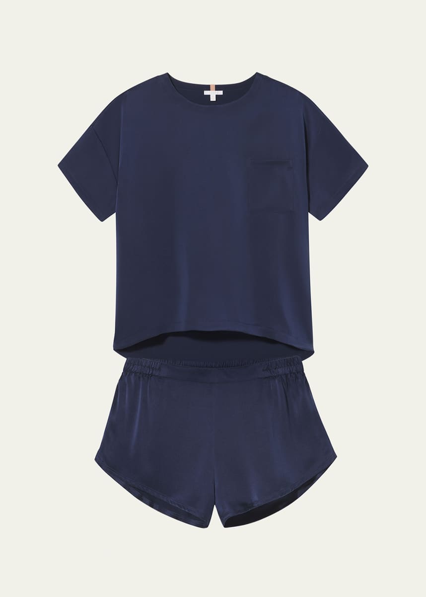 Lunya Washable Silk Tee Set