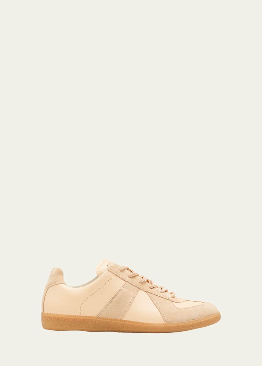 Maison Margiela Men's Replica Low-Top Leather Sneakers