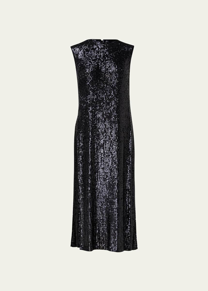 Akris Sequin Long Tunic w/ Side Slits