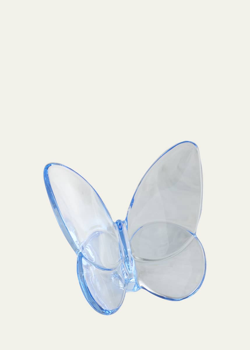 Baccarat Exclusive Lucky Butterfly Figurine, Sky Blue