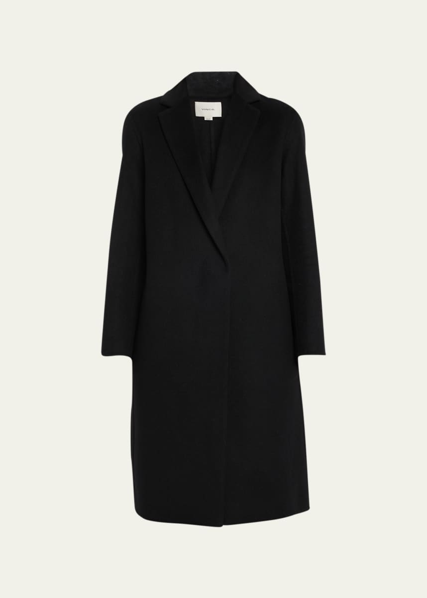 Vince Classic Straight Wool-Blend Coat