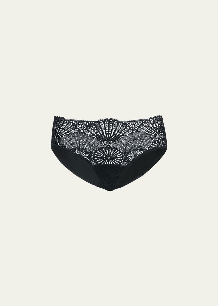 Commando Butter And Lace Mid-Rise Thong