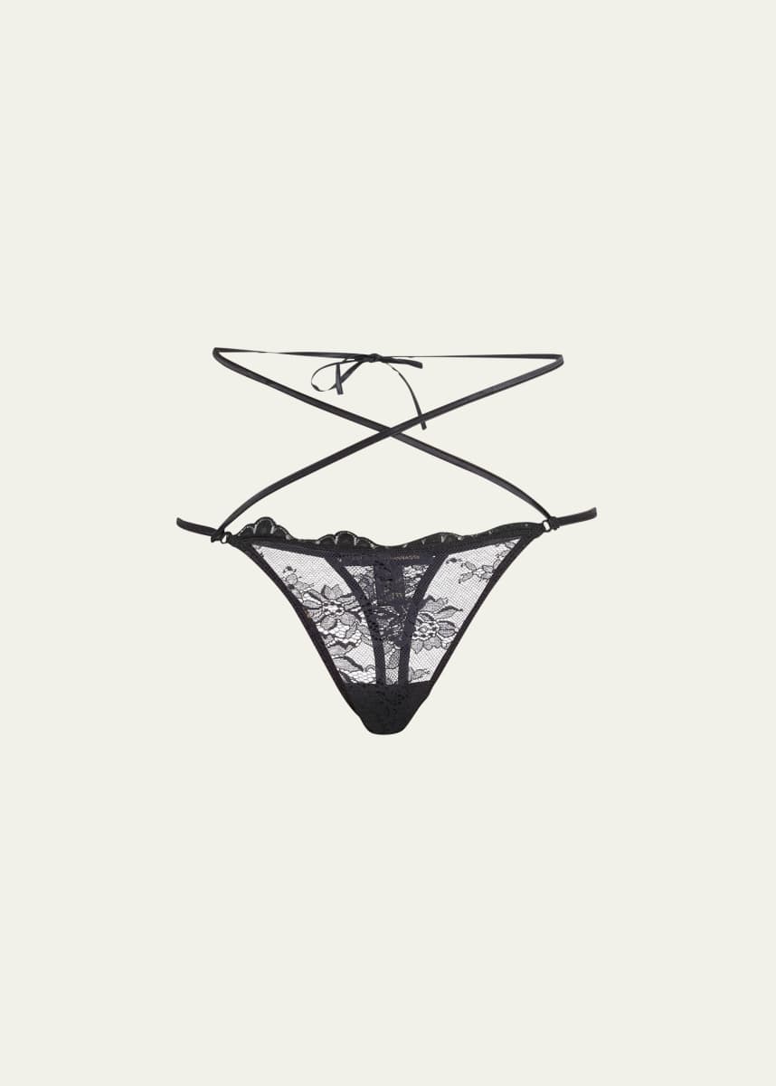 Kiki De Montparnasse Jolie Strappy Lace Thong