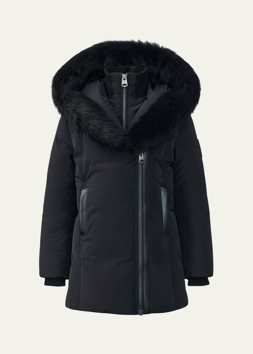 Mackage Girl's Recycled Down Coat W/ Signature Mackage Collar, Size 2-6