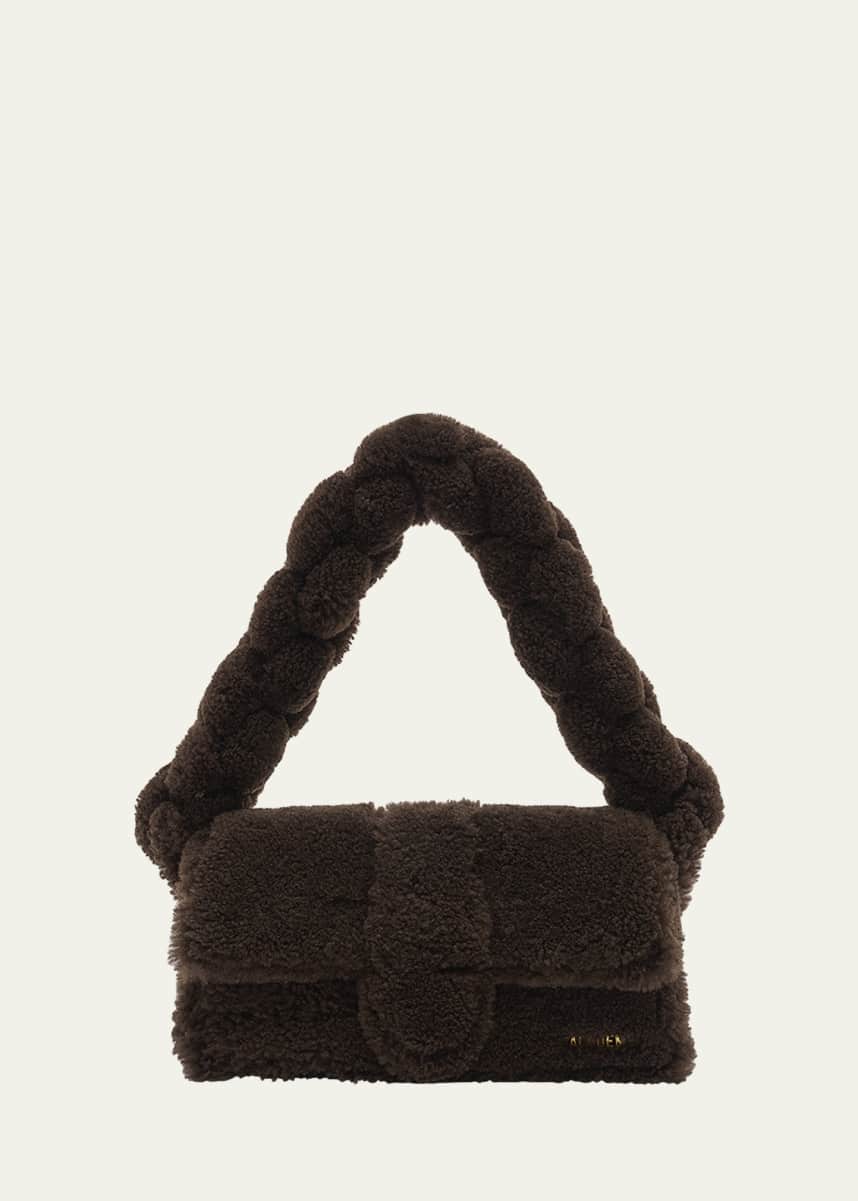 Jacquemus Le Bambidou Lamb Shearling Shoulder Bag