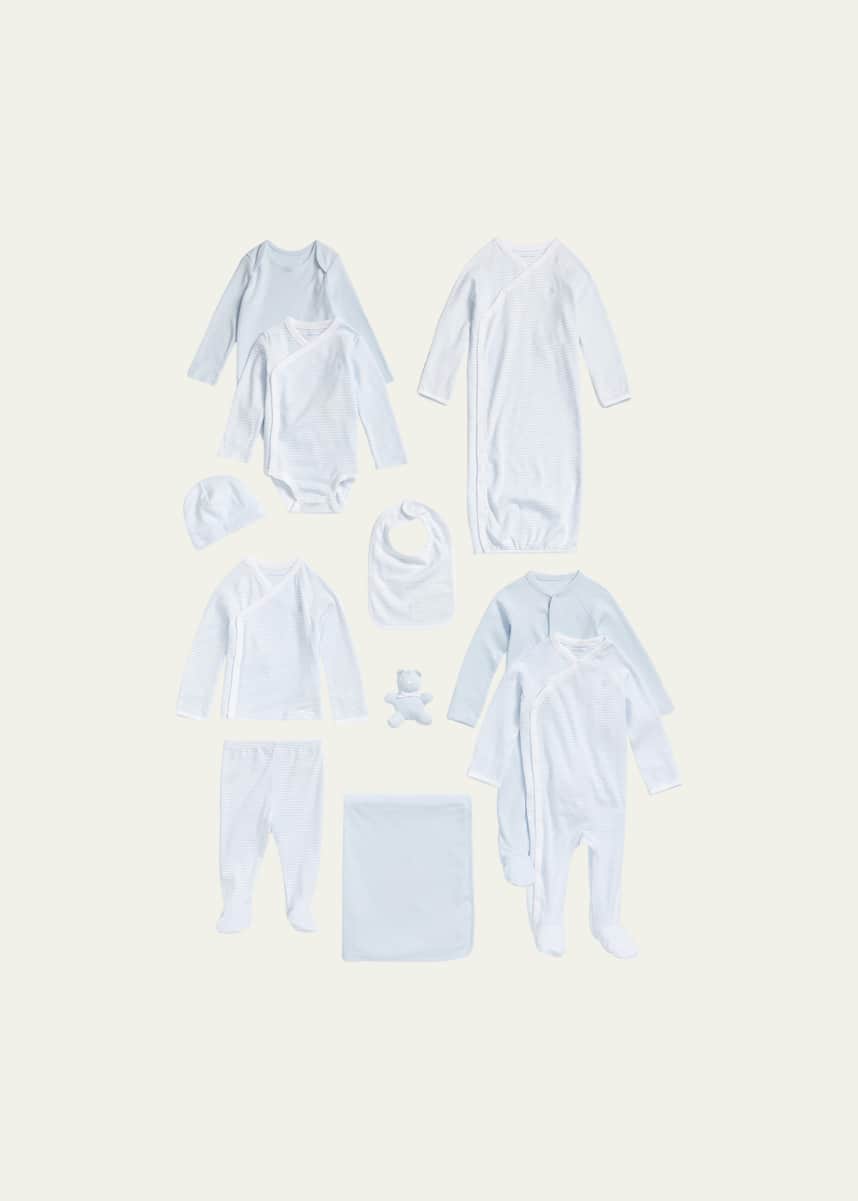 Ralph Lauren Childrenswear Boy's 11-Piece Organic Cotton Gift Set, Size Newborn-9M