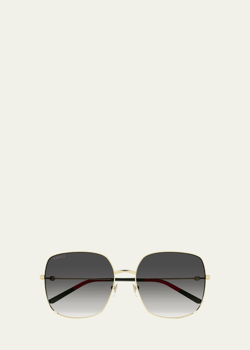 Gucci geometric metal shield sunglasses discount