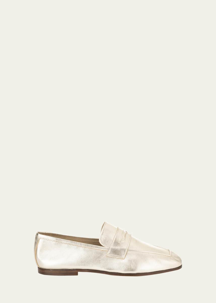 Sophique Essenziale Classic Metallic Penny Loafers