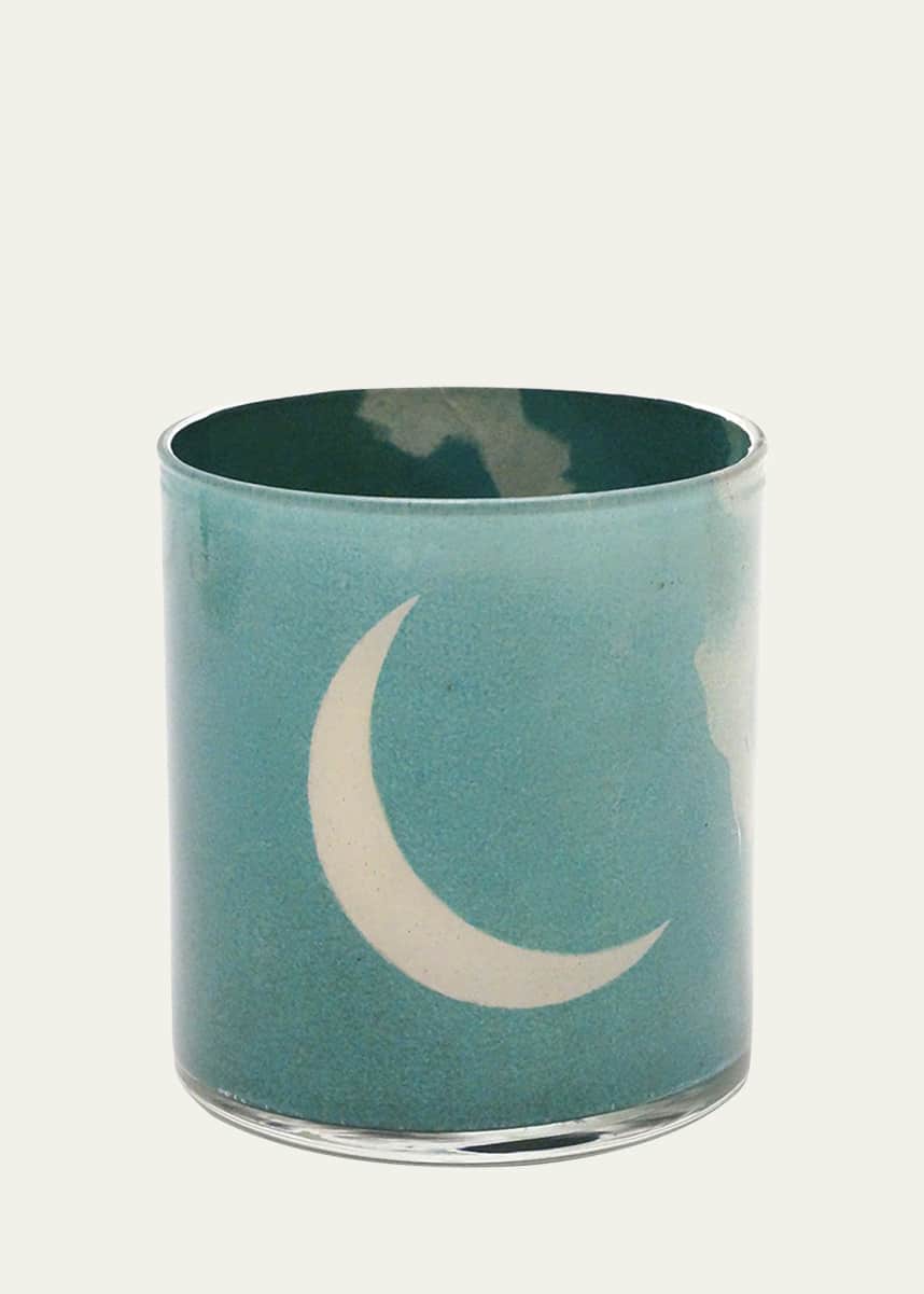 John Derian Crescent Moon Decoupage Desk Cup