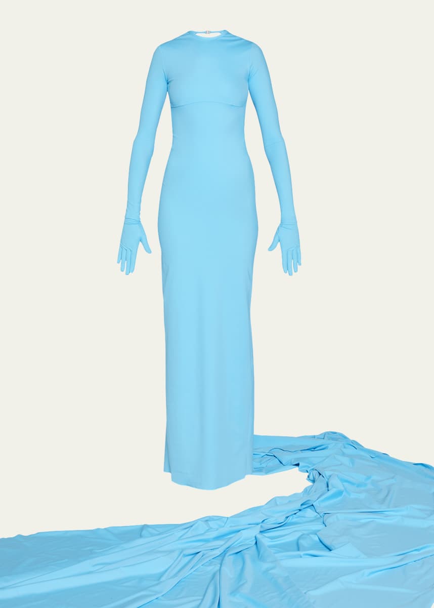 Balenciaga Gloved Swimsuit Gown