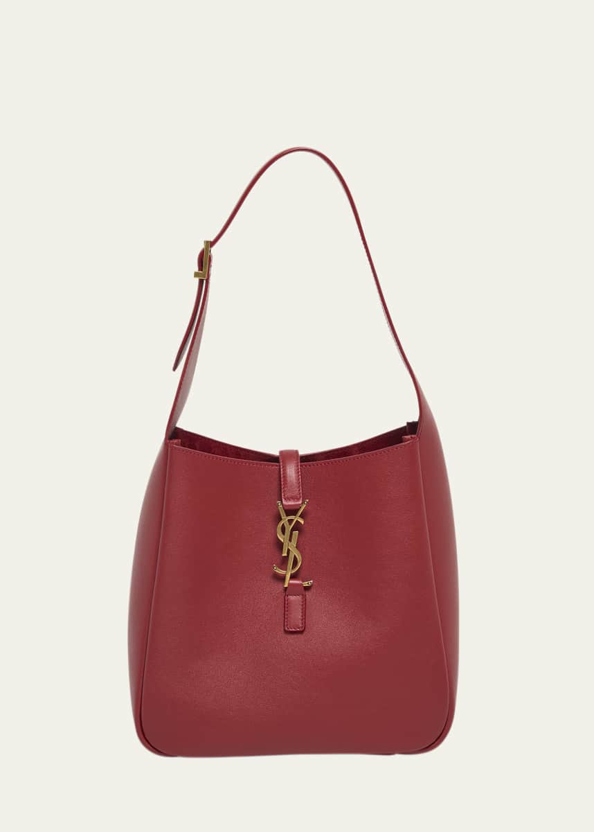 Saint Laurent Le 5 A 7 YSL Small Hobo in Smooth Supple Leather