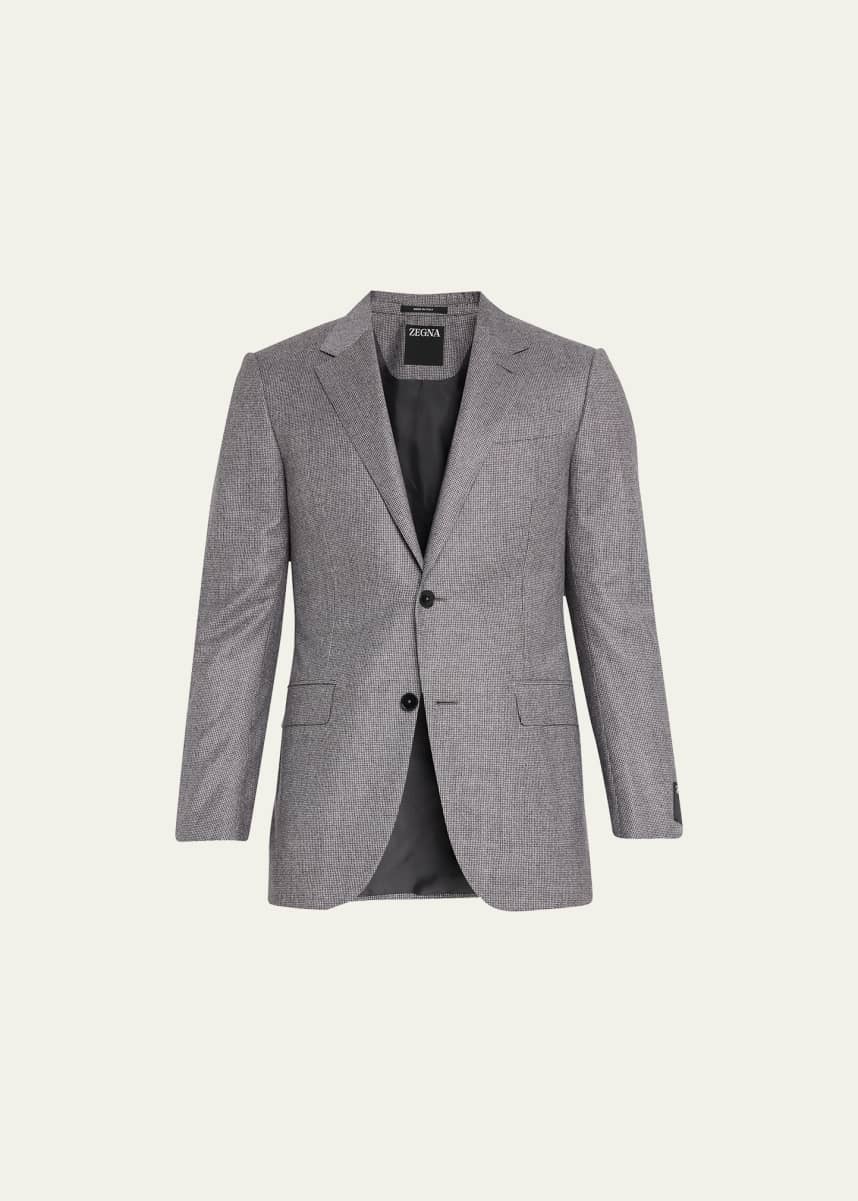 ZEGNA Men's Mini-Houndstooth Wool Suit