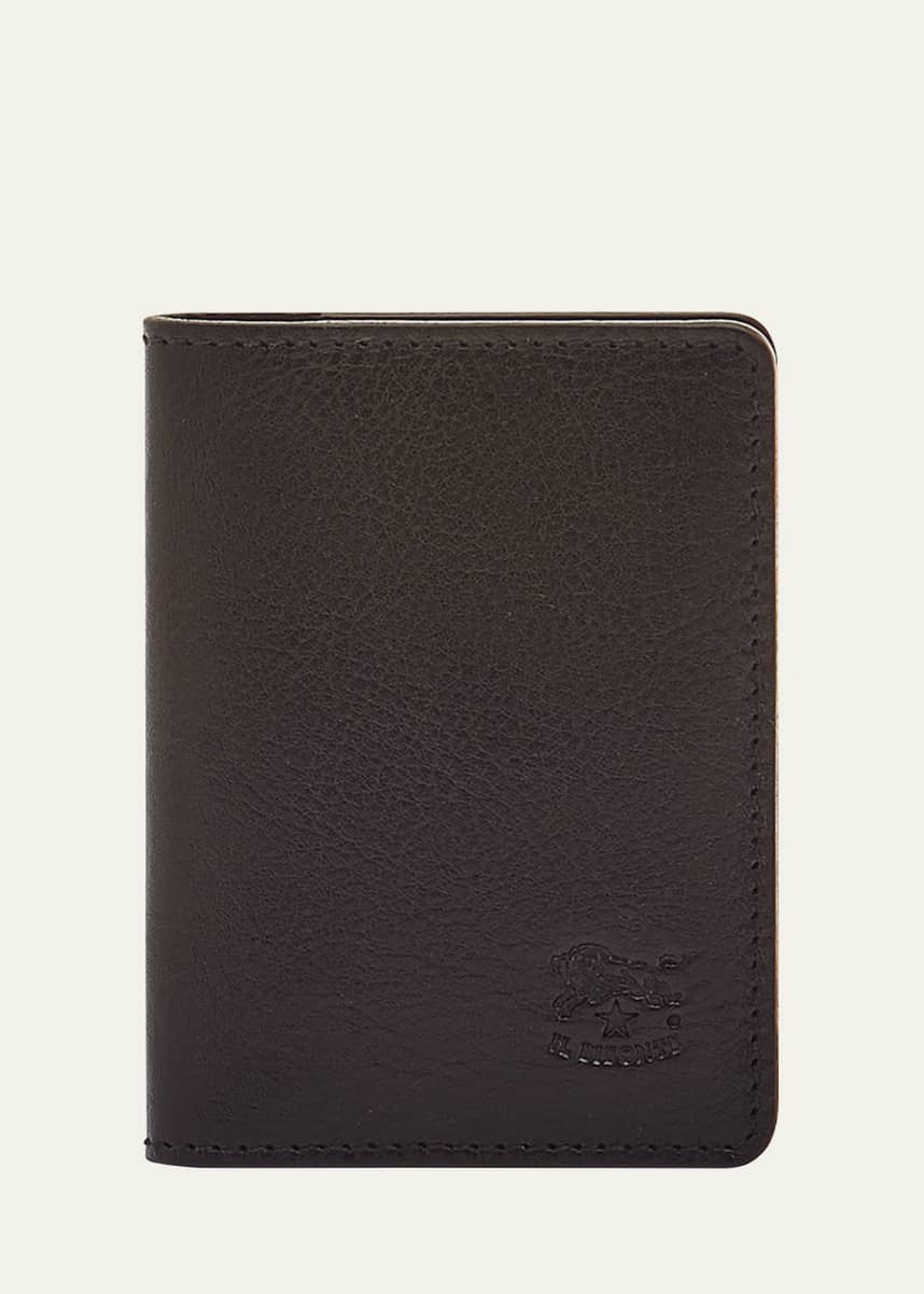 Loewe Men's Leather Bifold Wallet with Zip Coin Pocket - Bergdorf