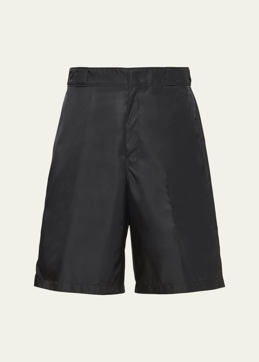Prada Men's Re-Nylon Printed Bermuda Shorts
