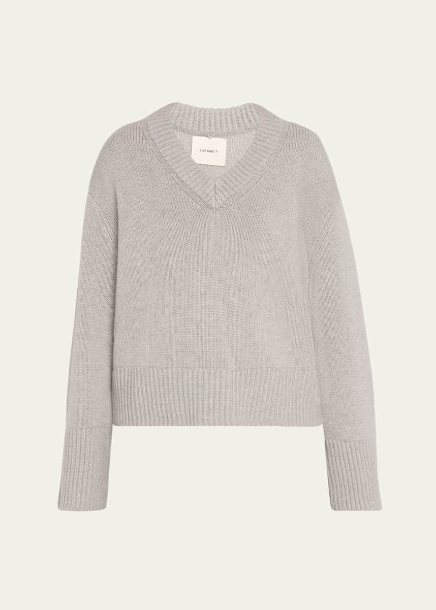 Lisa Yang Aletta V-Neck Cashmere Knit Sweater