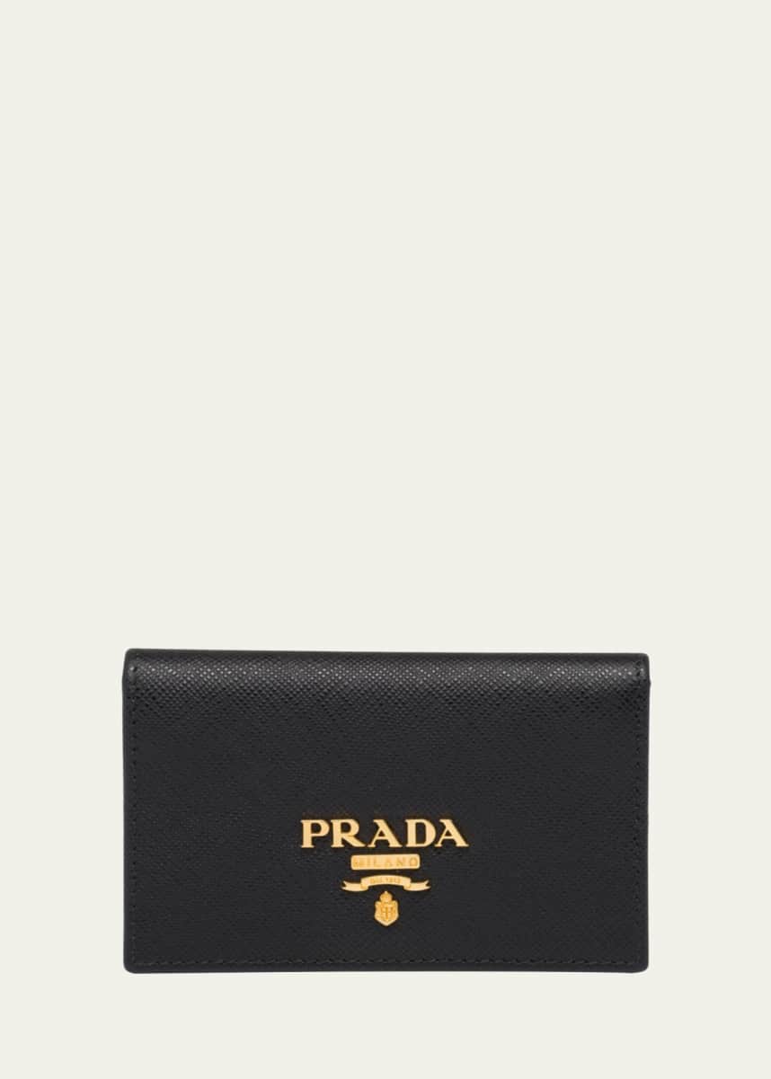 Prada Flap Leather Wallet