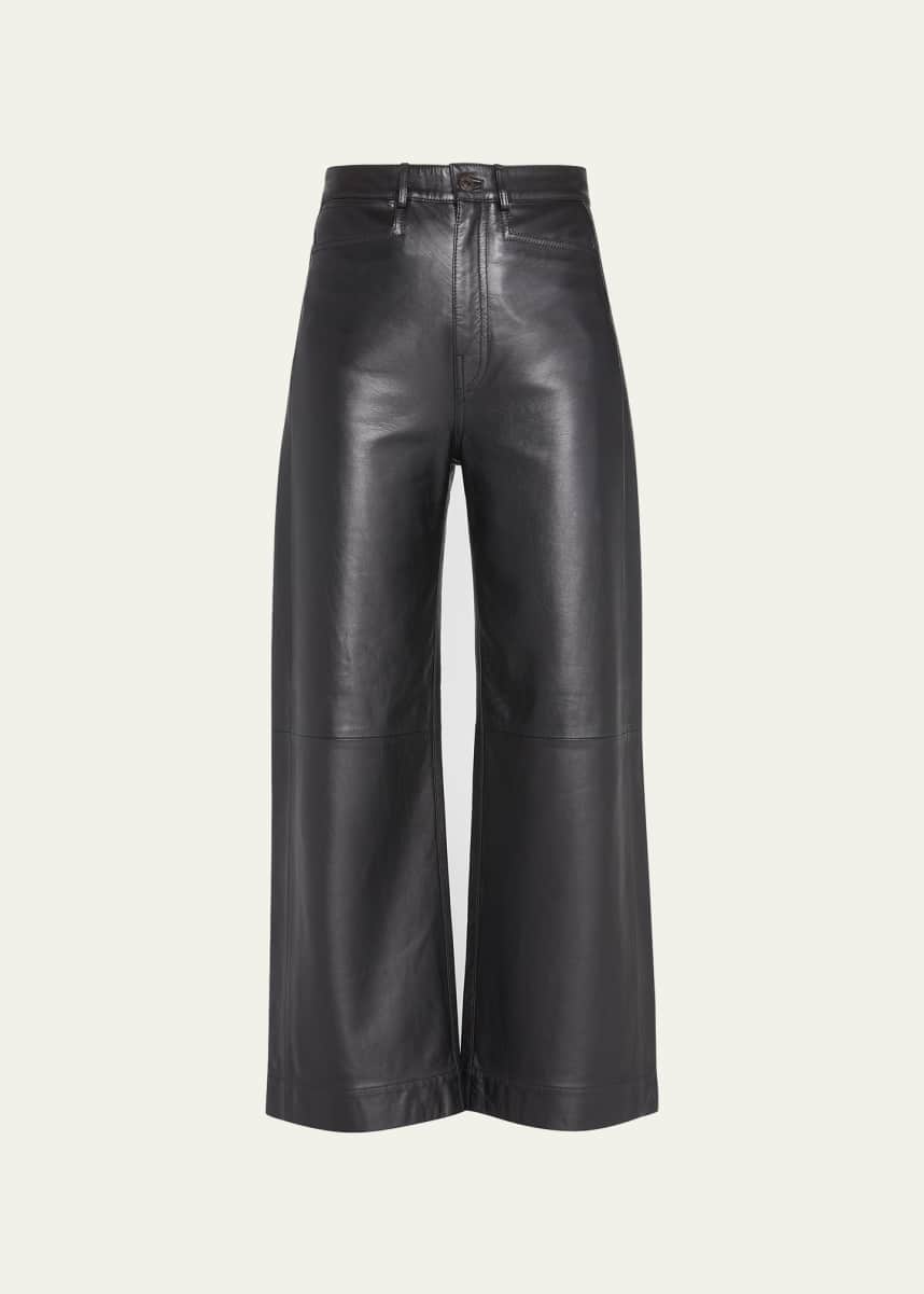 Proenza Schouler White Label High-Rise Leather Culottes