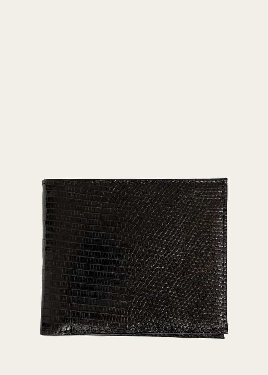 Abas Men's Lizard Leather Bifold Wallet