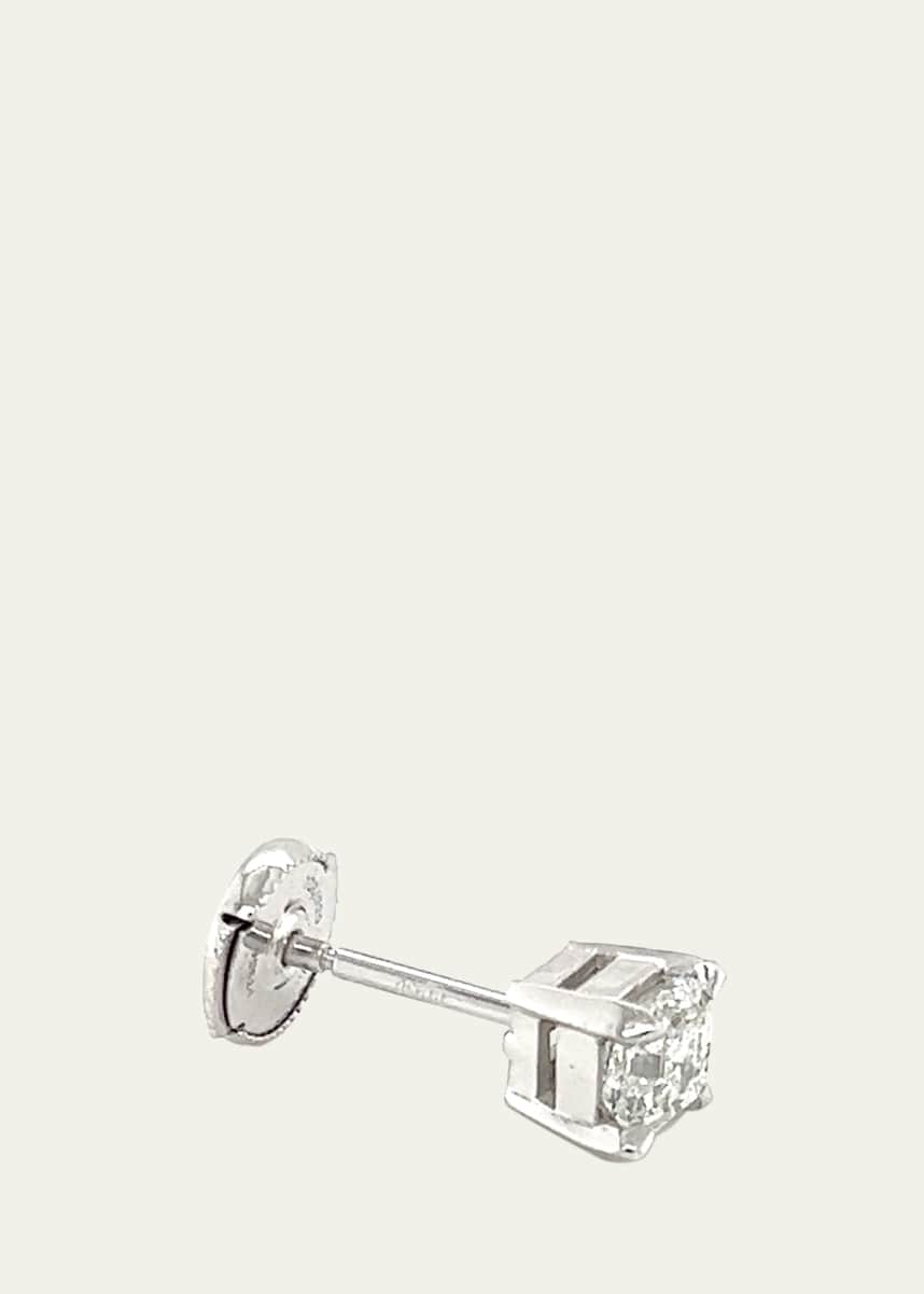Lois Sasson Design Men's Asscher Diamond Stud Earring, Single