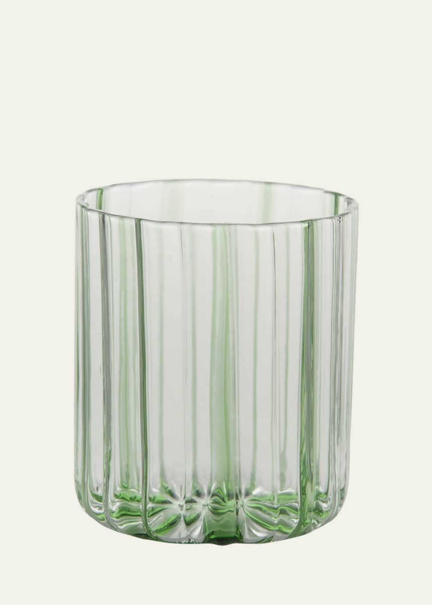 Tuttoattaccato Striped Glass, Green