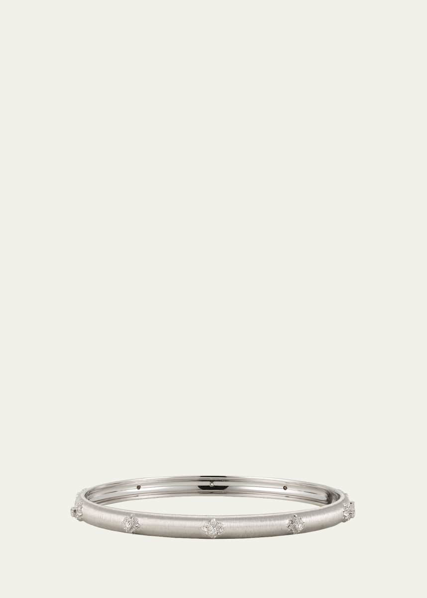 Buccellati Macri Bombe 18K White Gold Diamond Cuff Bracelet
