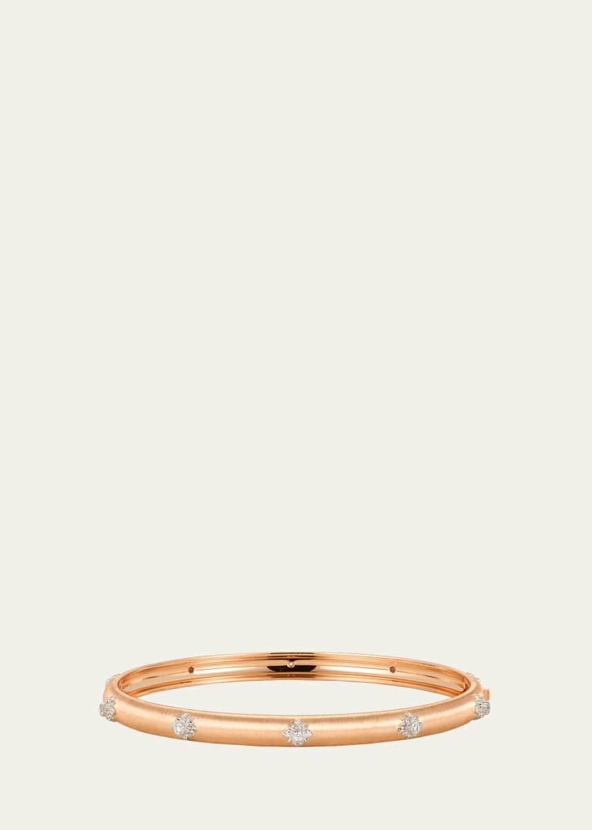 Buccellati Macri Bombe 18K Rose Gold Diamond Cuff Bracelet