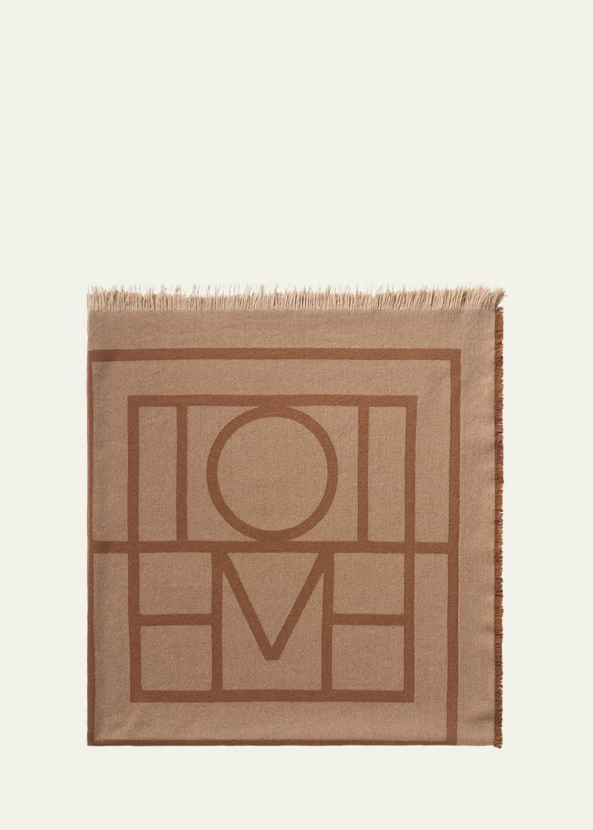 Toteme Monogram Cashmere-Blend Scarf